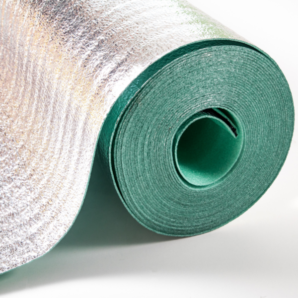 3mm Acoustic Silver Underlay For Wood & Laminate Flooring 10m2 roll Woodstock Flooring