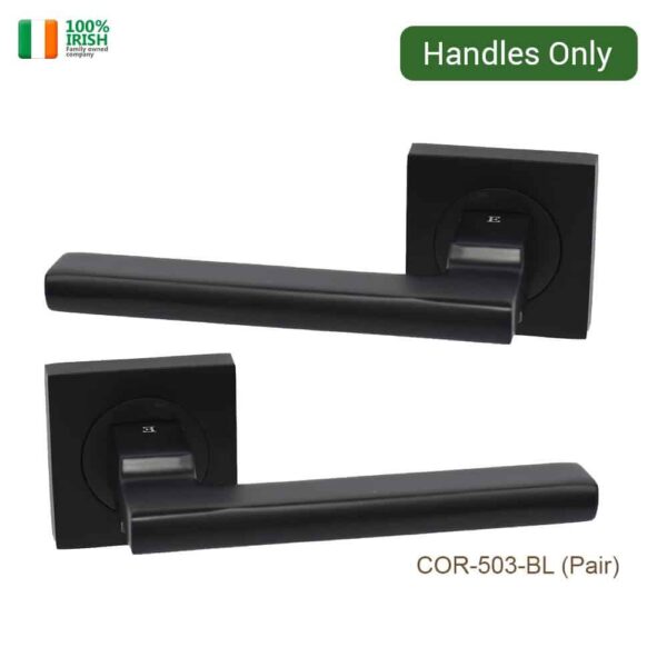 Ashford Premium Quality Door Handle Matt Black (Pair)